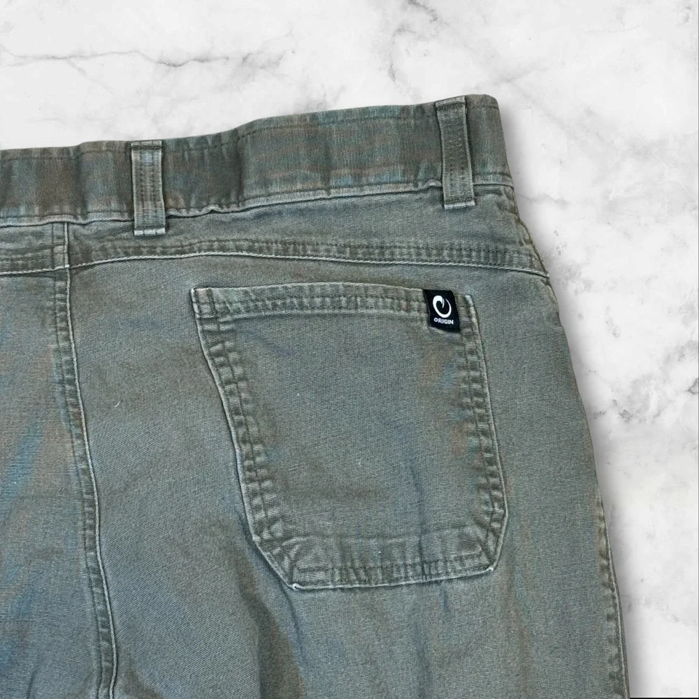 Origin Straight Leg Pants Mens 36x34‎ Gray Cotton Spandex Stretch Casual - Picture 11 of 11